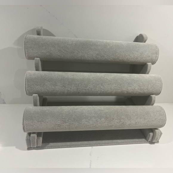 3 Tier T-Bar Jewelry Display Stand Necklace Bangle Bracelet watch Organizer - Picture 2 of 6